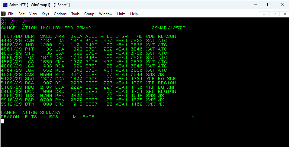 Flight Cancellations